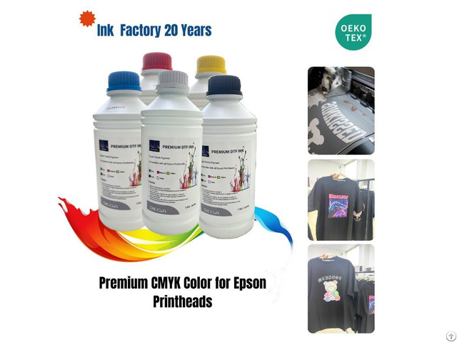 Premium Cmyk Color Dtf For Epson Printheads