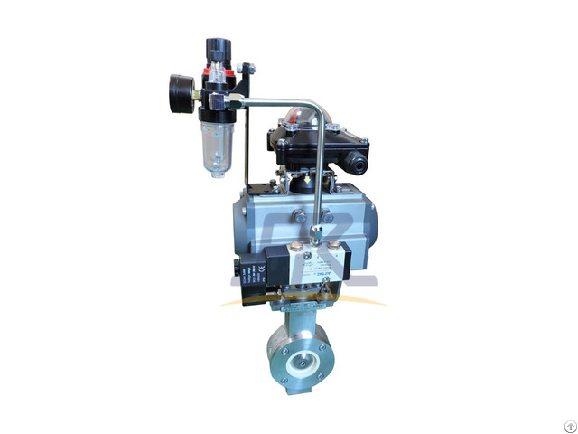 Pneumatic Stainless Steel Ceramic Lined Butterfly Valve