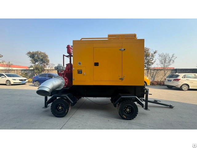 Mobile Trailer Double Suction Water Pump