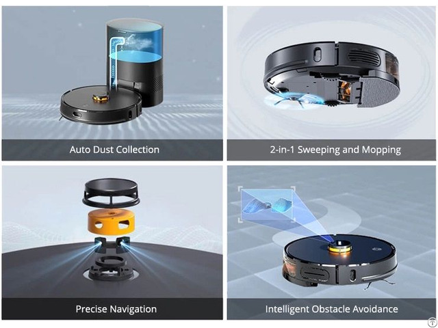 Lincinco Laser Robot Vacuum H50 30 Day Hands Free Cleaning