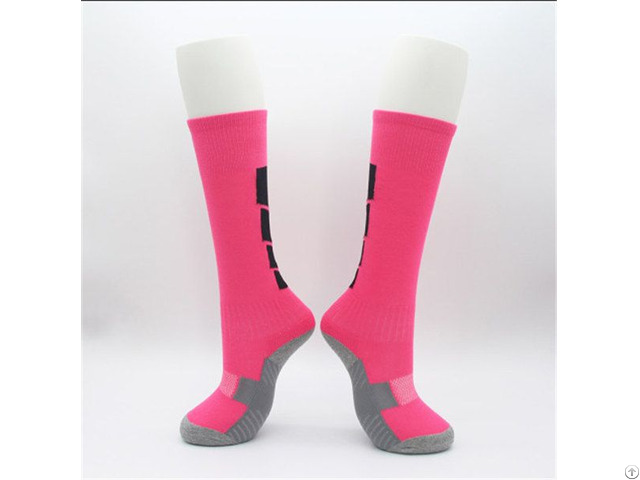 Custom Pink Youth Football Socks