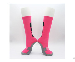 Custom Pink Youth Football Socks