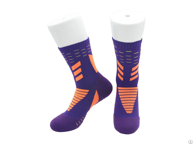 Custom Cotton Crew Running Socks