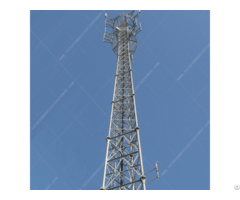 China 3 Legged Tubular Lattice Steel Telecommunication Tower
