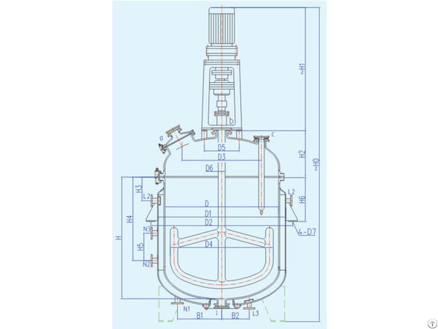 10000l Glass L Lined Reactor Machines