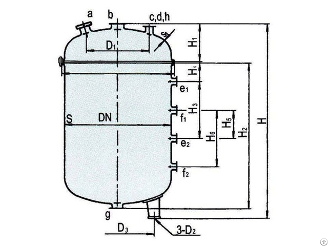 Glass Lined Open Type Storage Tank Machine