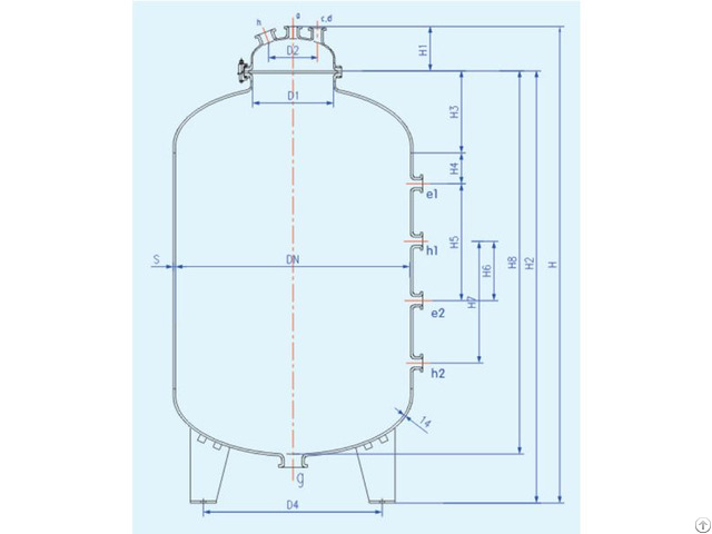 Glass Lined Close Type Vertical Storage Tank Machine