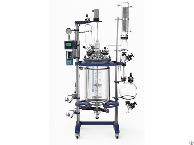 New Stable 50l Jacketed Glass Reactor Machines