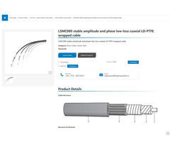 Lsmc089 Phase Stable Coaxial Cable