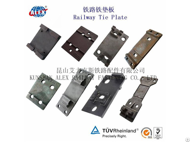 Rail Tie Plate For Fastening Rails To Wooden Sleeper