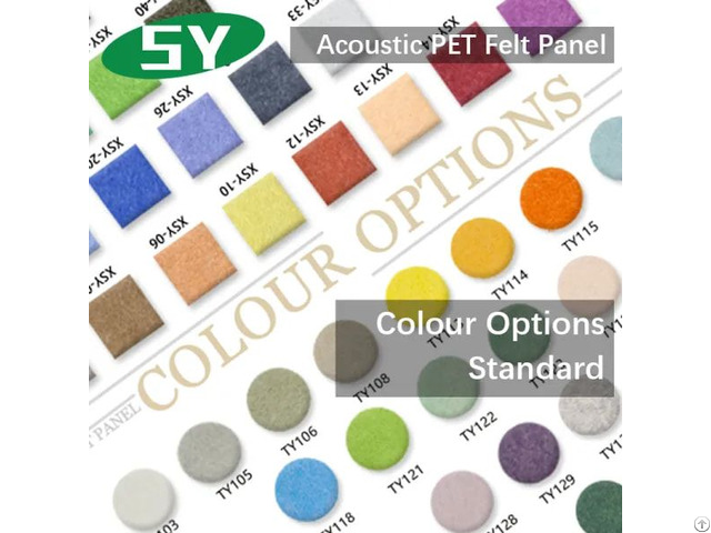 Color Options Acoustic Pet Felt Panel