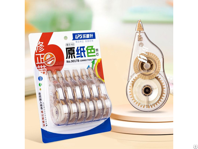 High Capacity 72m Correction Tape Smooth Application And Original Paper Color Korrekturtape Set