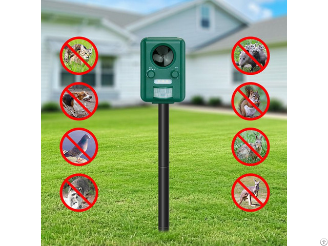 Ultrasonic Solar Animal Repellent For Cat Bird Dog Fox