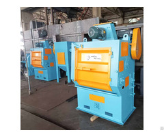 Tumble Belt Shot Blasting Machine To India Q326 200kg Crawler Type