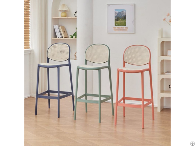 Easeneat Nordic Style High Quality Plastic Backrest Dining Chair