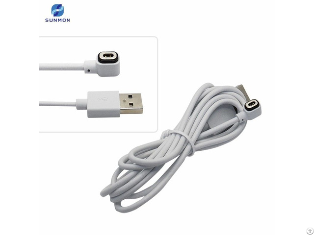 Usb To 2pin Magnetic Pogo Cable Assembly 800mm