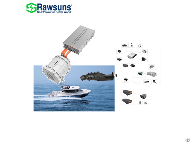 Rawsuns Marine Ev Conversion Kit 50kw 3000rpm Pmsm Motor Waterjet Battery Vcu For Ship Yacht Boat