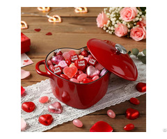 Giftware Supplier 3 Quart Enameled Cast Iron Heart Shaped Dutch Oven