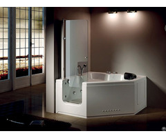 Indoor Free Standing Hydrotherapy Spa Walk In Acrylic Hot Tub