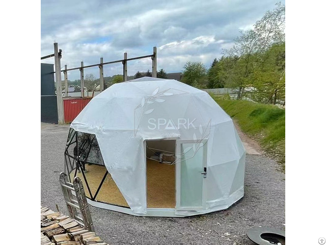 Pvc Glamping Dome With Glass Viewing Windows