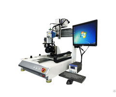 Desktop Automatic Smt Pcb Glue Dispensing Machine With Z Axis Rotating Double Station