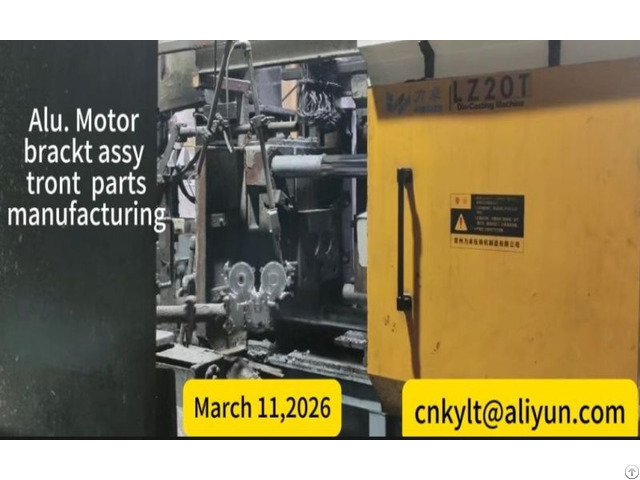 Aluminum Die Cast Motor Bracket Assy Tront Parts Manufacturing