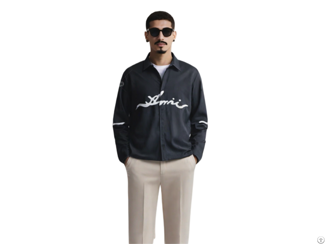 Black Amiri Script Logo Shirt