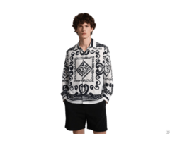Monochrome Sicilian Logo Scarf Shirt