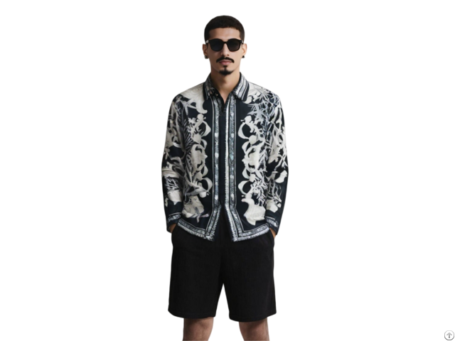 Monochrome Marine Baroque Shirt