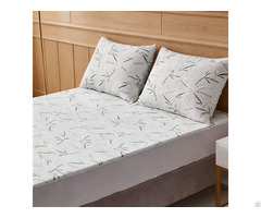 Waterproof Anti Dust Mite Bamboo Protection Mattress Protector For Home Hospital Hotel