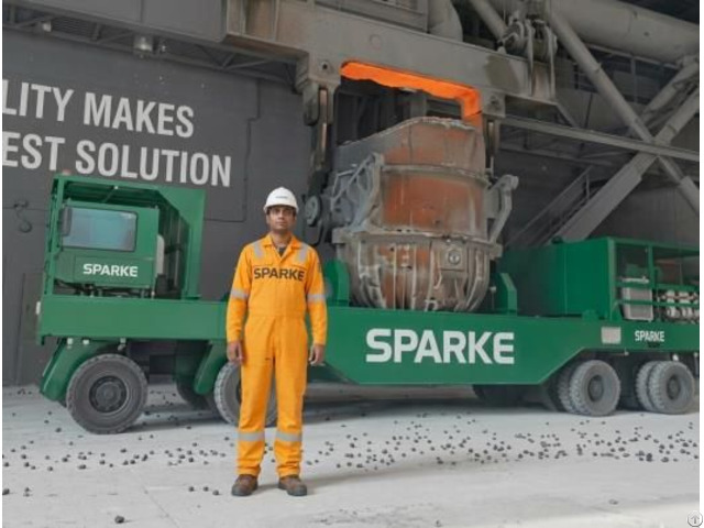 Pallet Carrier Vehicle For Steel Mill Material Handling Operations Heavy Duty