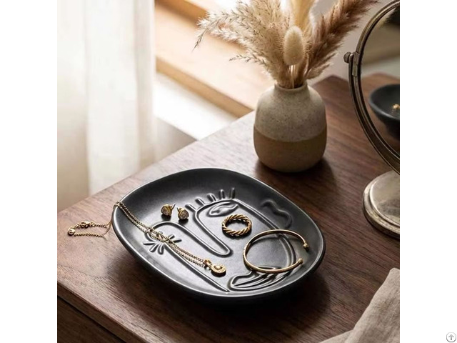 Abstract Face Jewelry Tray