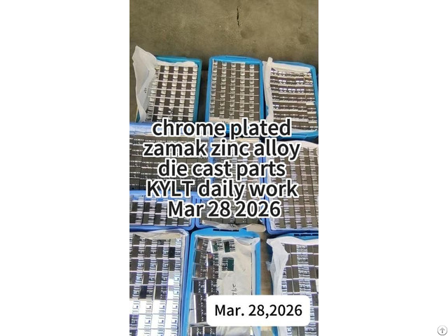 Chrome Plated Zamak Zinc Alloy Die Cast Parts