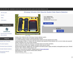 Infrared Beam Solar Wireless Perimeter Detector Outdoor Large Space Defense