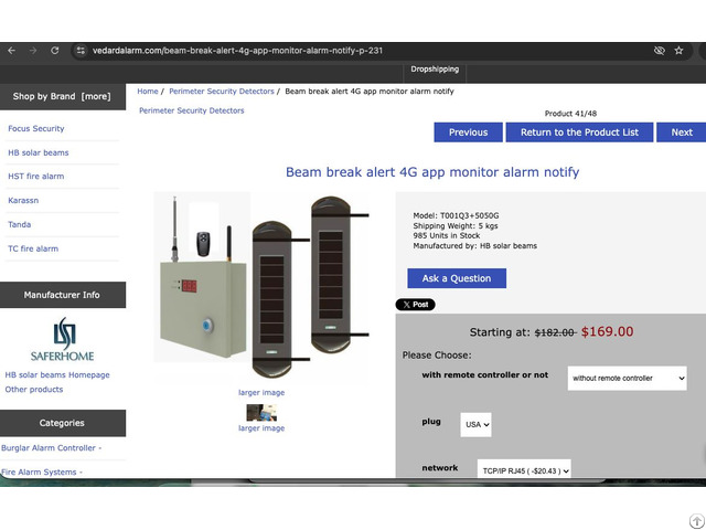 Home Security Outdoor Sensor App Monitor Fence Detector