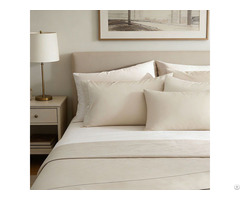 High Quality 100% Cotton Standard Queen And King Size Down Proof Pillow Shell With Piping