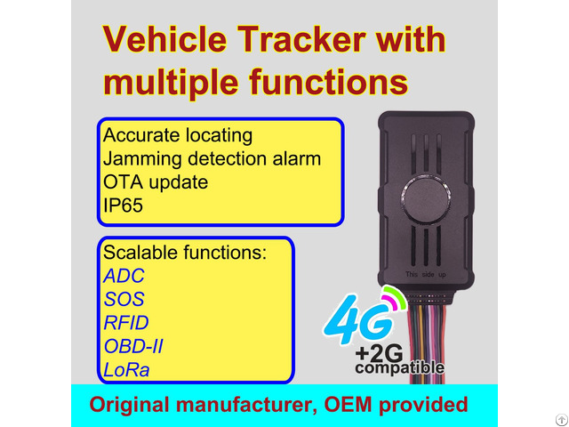 4g Waterproof Multi Function Vehicle Tracker