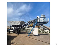 High Discharge Mobile Concrete Batching Plant