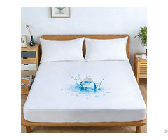 Support Customized Comfortable Soft Jersey Waterproof Mattress Protector For Hotel Hospital Home