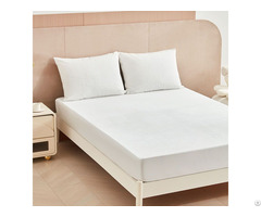 Customized Resistant Anti Bacteria Coral Waterproof Fleece Bed Mattress Protector