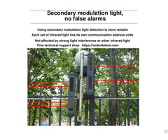 100m Long Range Solar Wireless Infrared Barrier 433mhz Rf For Outdoor Security