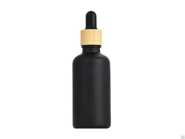 30ml Black Frosted Glass Dropper Bottles