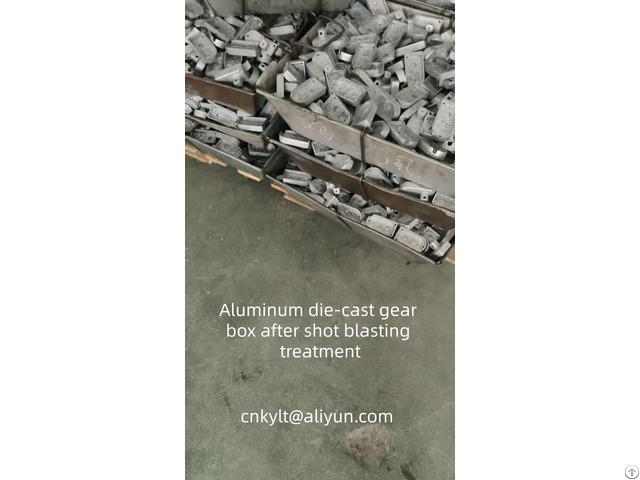 Aluminum Die Cast Gear Box After Shot Blasting Treatment