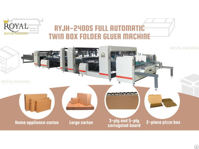 Ryjh 2200s Full Automatic Twin Box Folder Gluer Machine