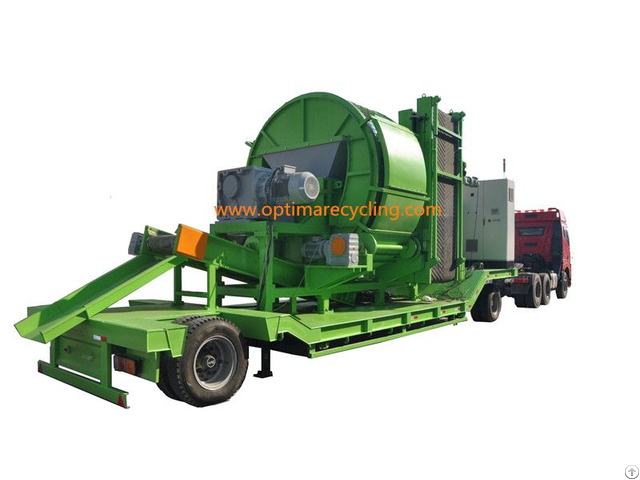 Mobile Portable Tire Shredders