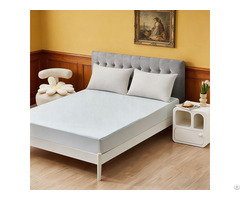 Plain Style King Size Anti Dust Mite Cooling Waterproof Mattress Protector