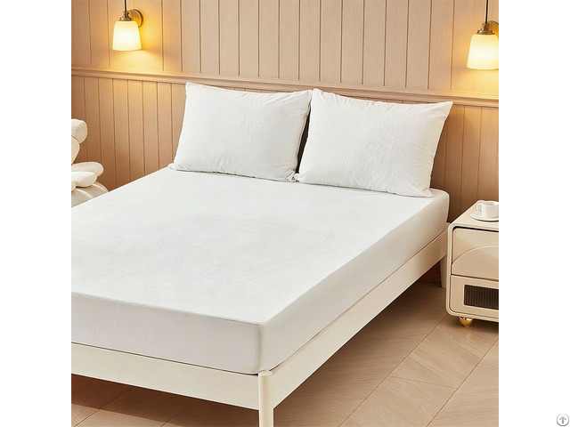 Knitting Fabric Deep Pocket Coral Fleece Anti Dust Mite Water Proof Mattress Protector