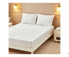 Knitting Fabric Deep Pocket Coral Fleece Anti Dust Mite Water Proof Mattress Protector