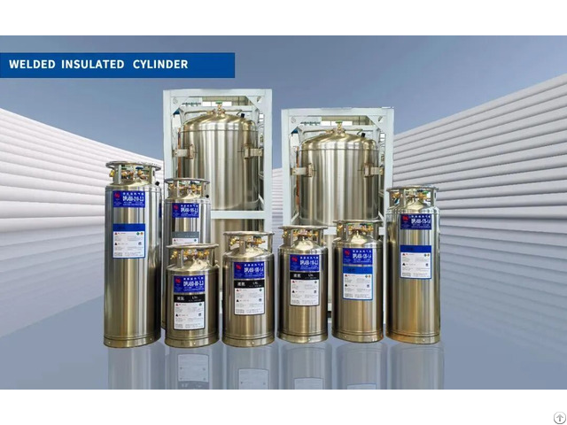Iso Dot Tped Ce Is Standard Low Temperature Insulated Gas Cylinder Dewar Flask For Lo2 Ln2 Lar Lco2
