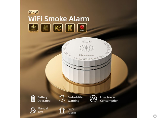 Ul217 10th Certified Wifi Smoke Alarm With Real Time Alerts And App Control